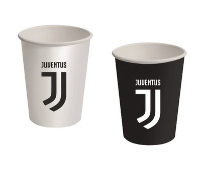 Bicchieri carta Juventus pz8