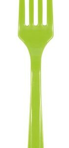 Forchette plastica verde lime