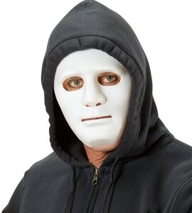 Maschera anonimo  colore bianco