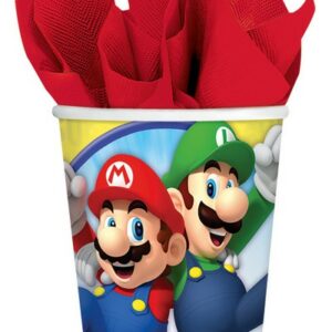 Bicchieri carta Super Mario